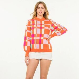 THML Rylee sweater in orange